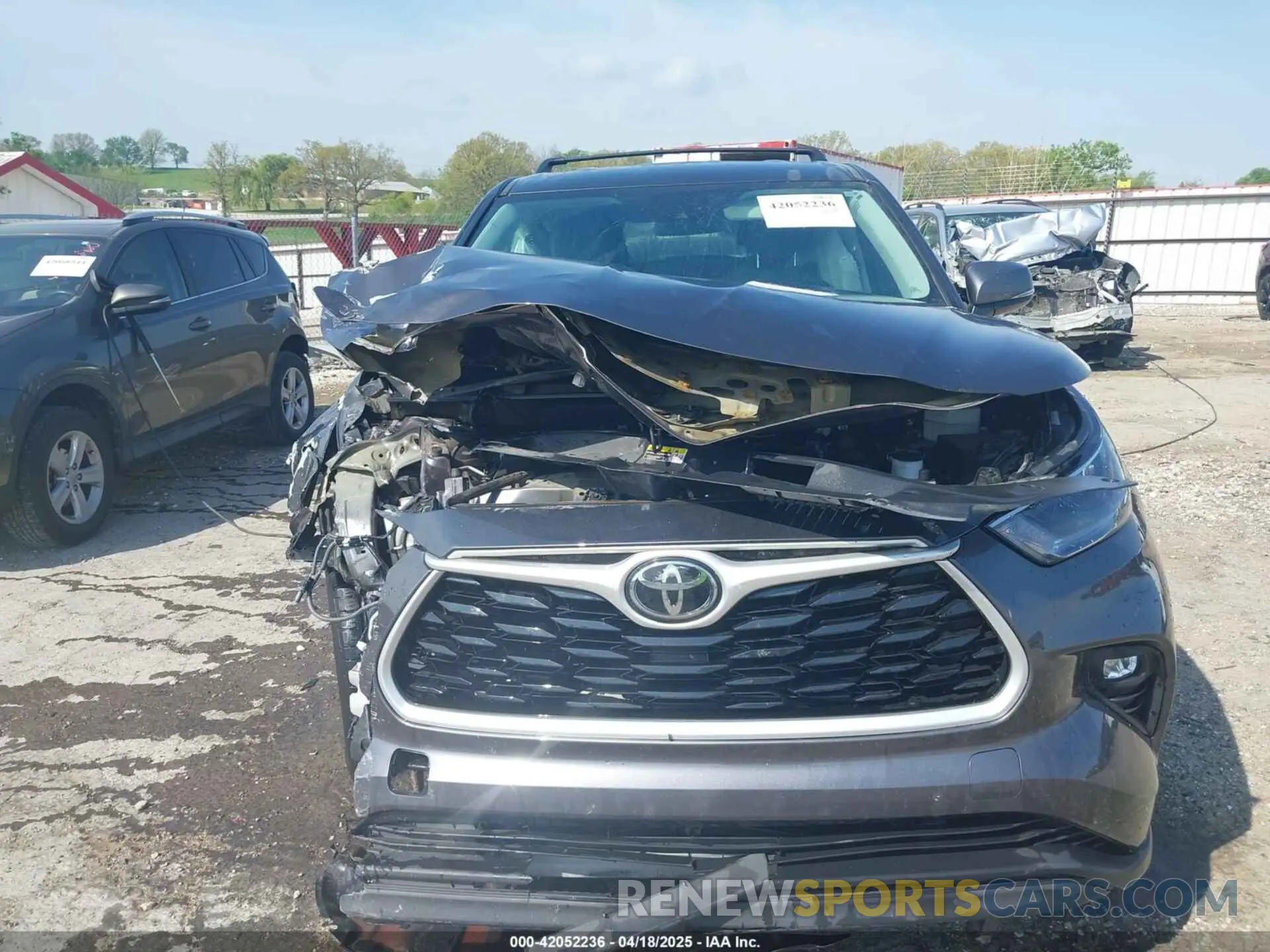 6 fotografías del automóvil dañado 5TDZZRAH3MS523182 TOYOTA HIGHLANDER 2021