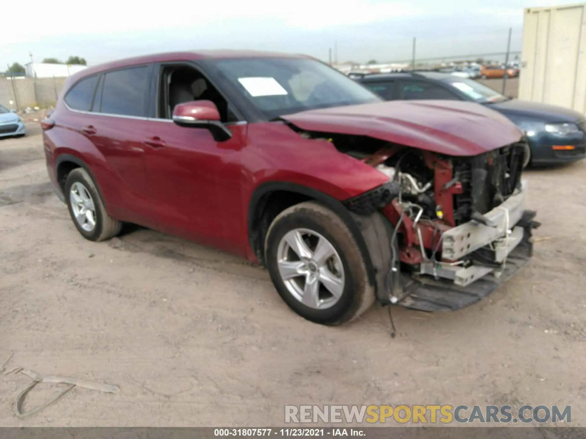 1 fotografías del automóvil dañado 5TDZZRAH4MS035567 TOYOTA HIGHLANDER 2021
