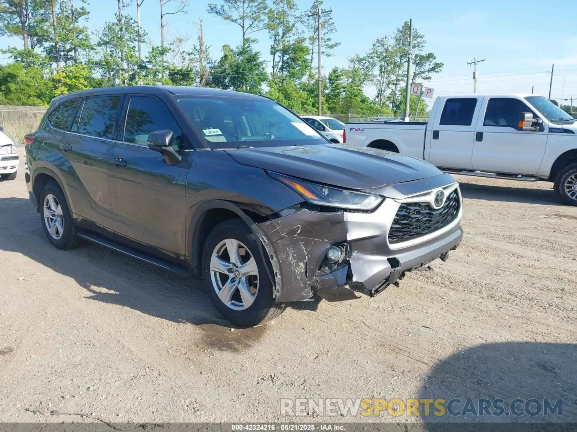 1 fotografías del automóvil dañado 5TDZZRAH4MS068164 TOYOTA HIGHLANDER 2021