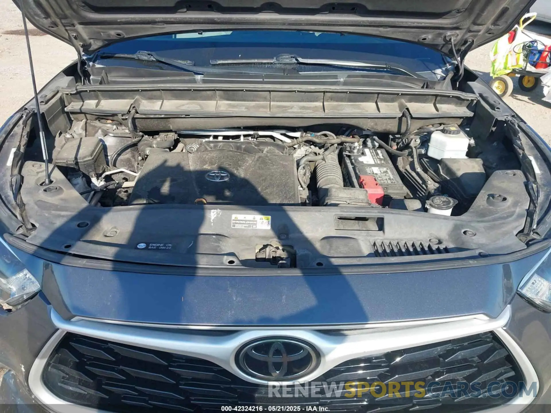 10 fotografías del automóvil dañado 5TDZZRAH4MS068164 TOYOTA HIGHLANDER 2021