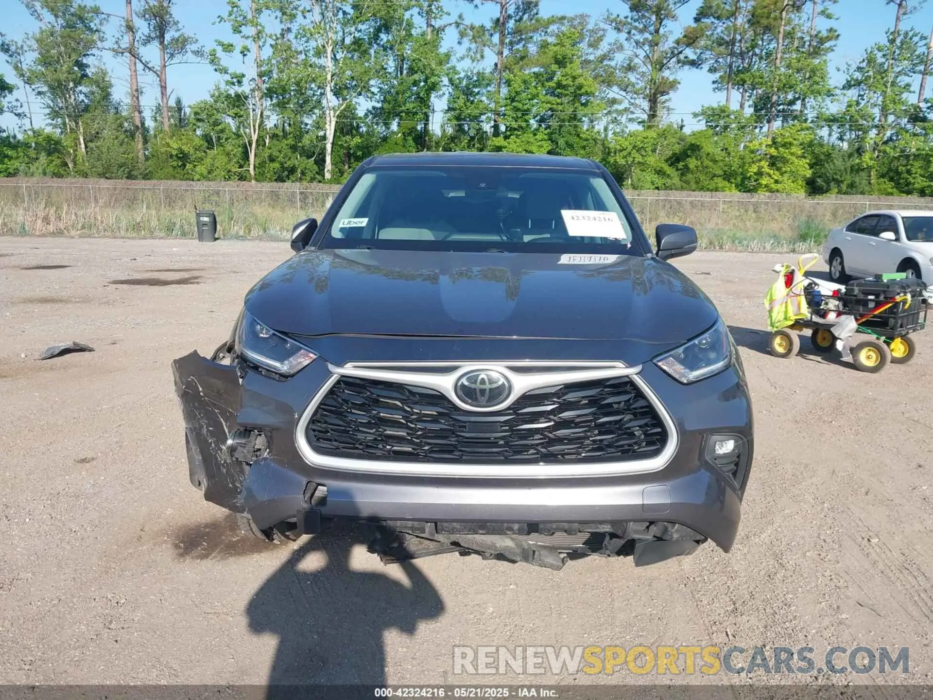 12 fotografías del automóvil dañado 5TDZZRAH4MS068164 TOYOTA HIGHLANDER 2021