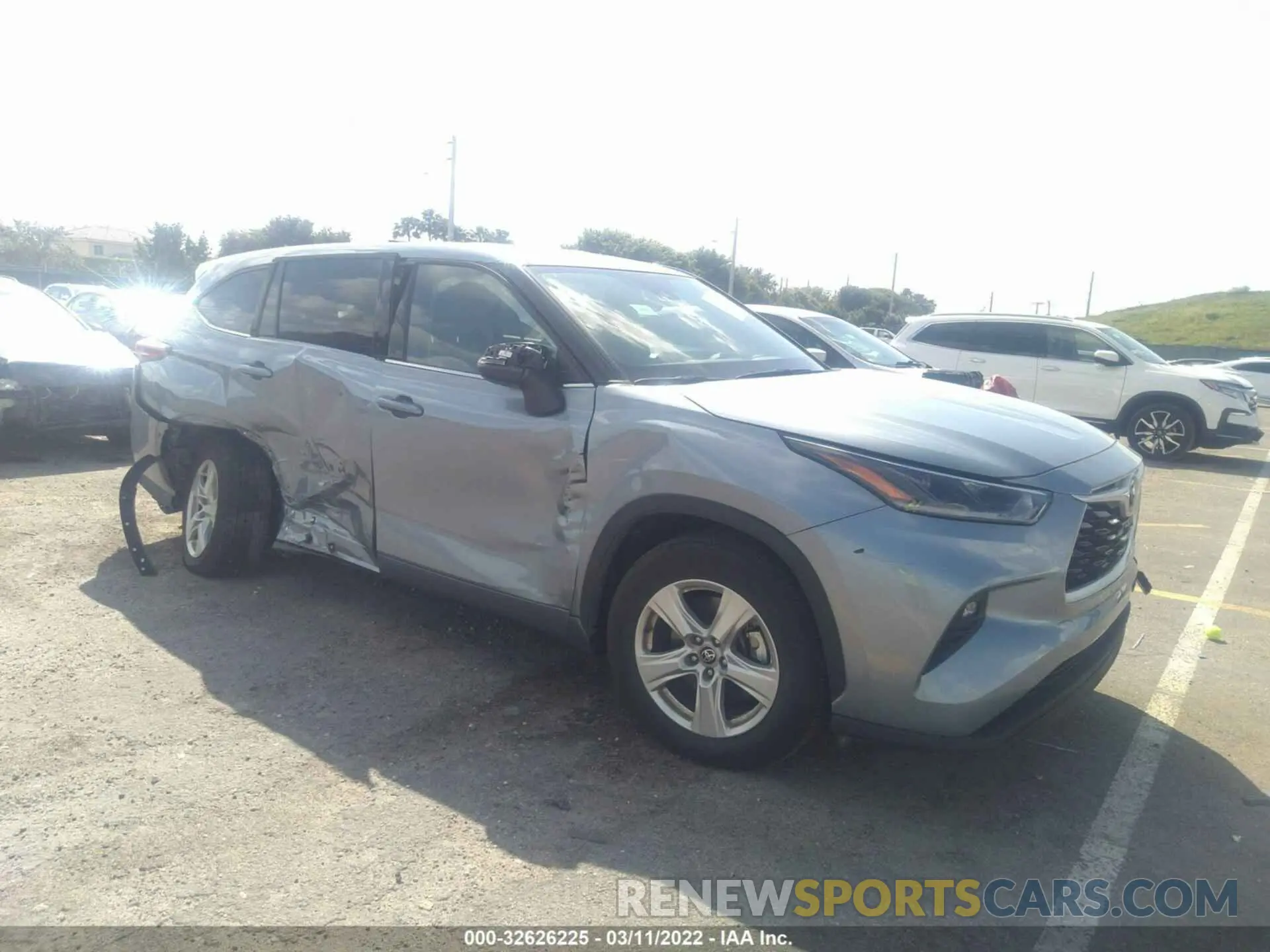 1 fotografías del automóvil dañado 5TDZZRAH5MS066729 TOYOTA HIGHLANDER 2021