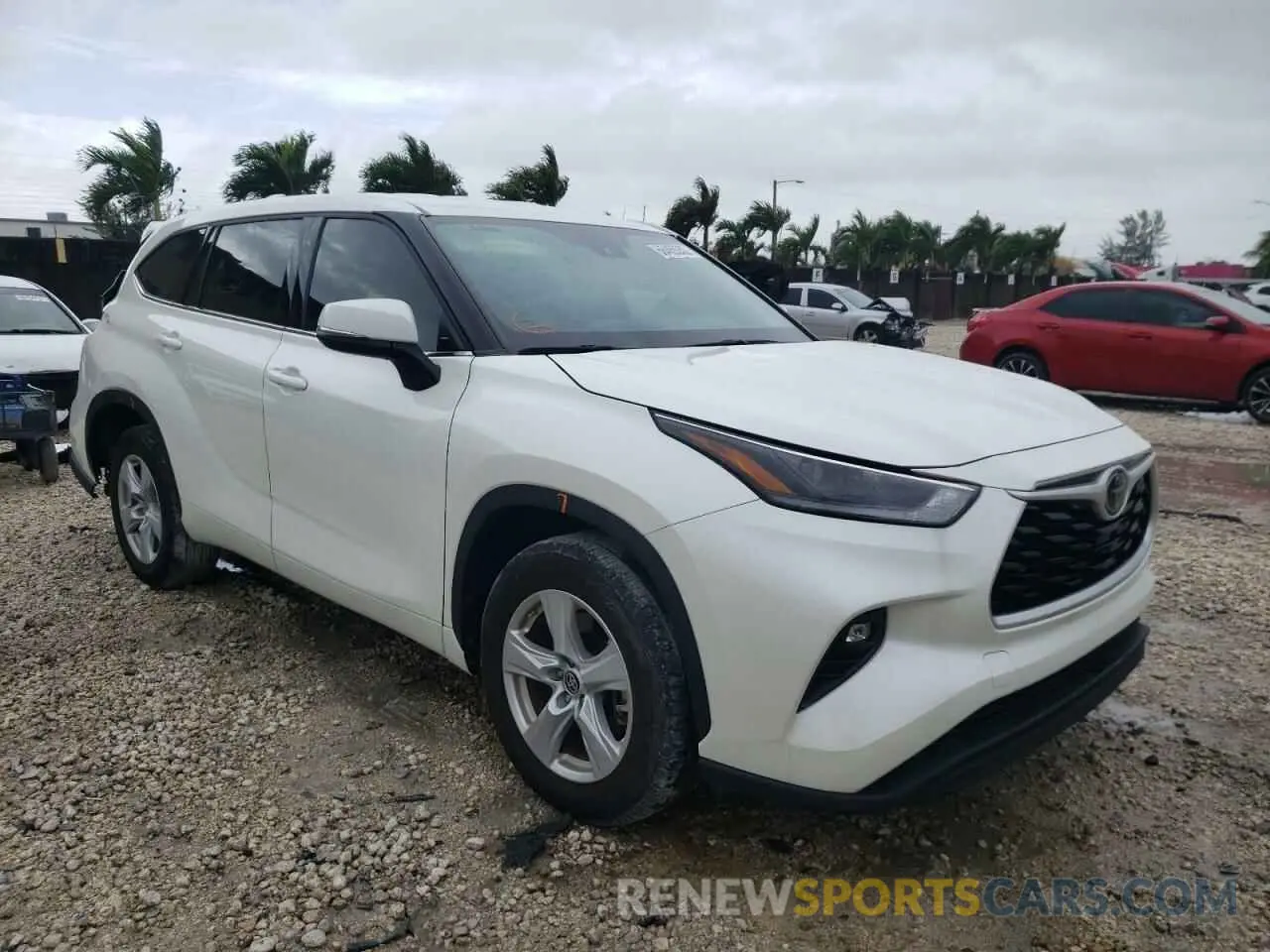 1 fotografías del automóvil dañado 5TDZZRAH6MS048871 TOYOTA HIGHLANDER 2021
