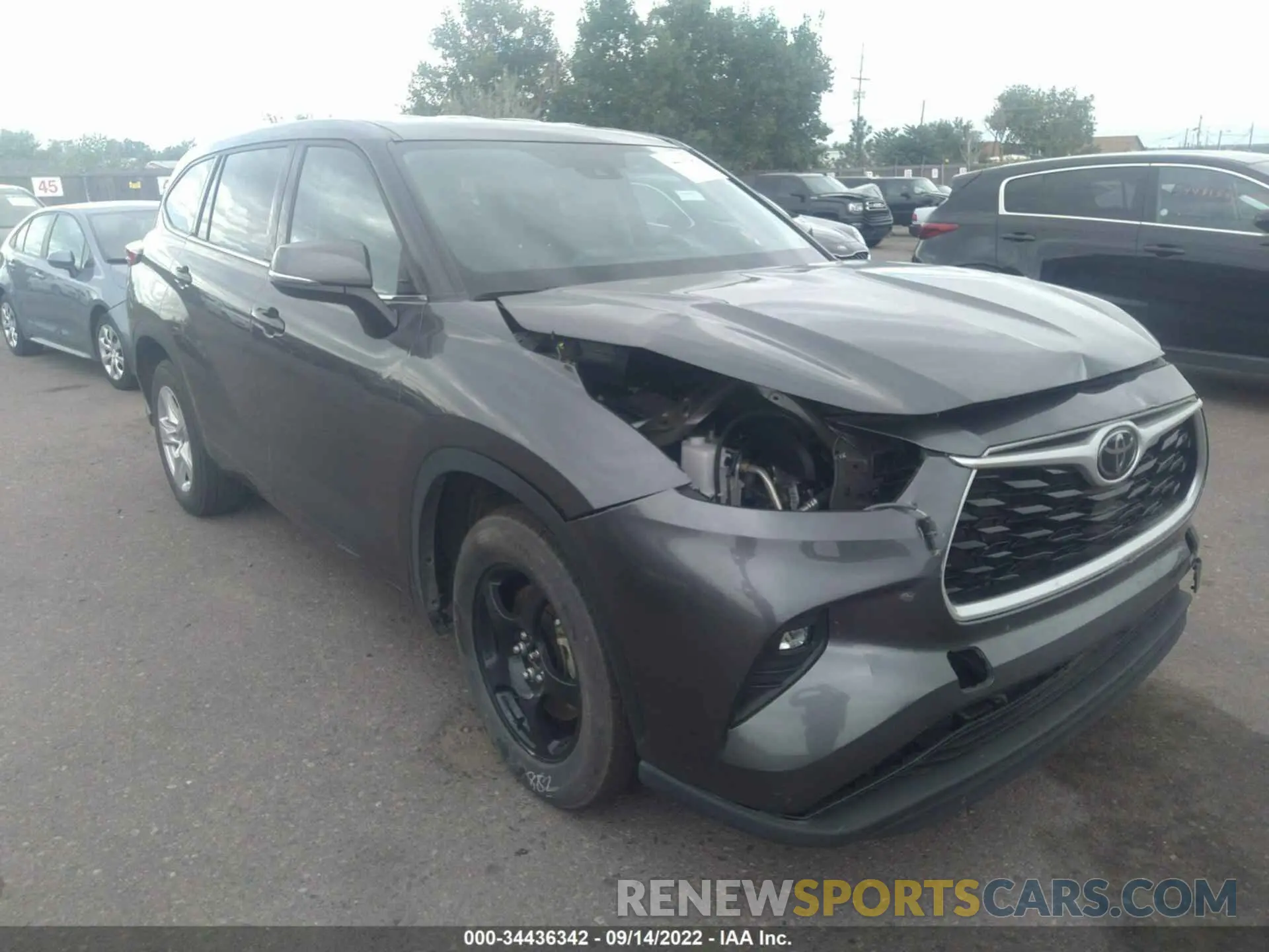 6 fotografías del automóvil dañado 5TDZZRAH6MS067341 TOYOTA HIGHLANDER 2021