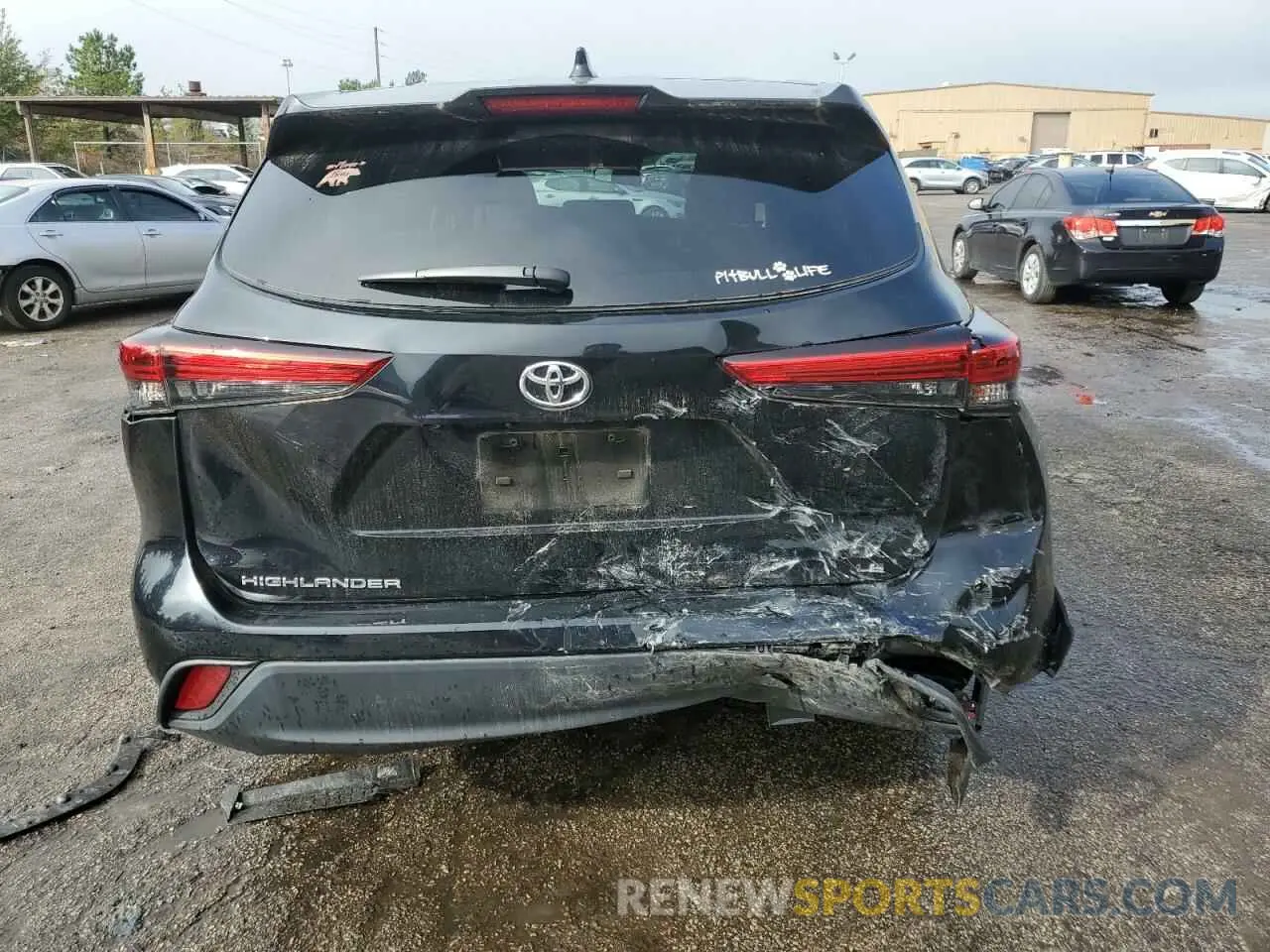 6 fotografías del automóvil dañado 5TDZZRAH7MS086318 TOYOTA HIGHLANDER 2021