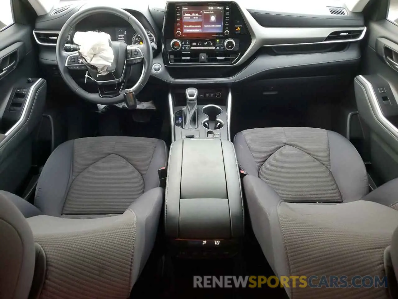 8 fotografías del automóvil dañado 5TDZZRAH8MS053182 TOYOTA HIGHLANDER 2021