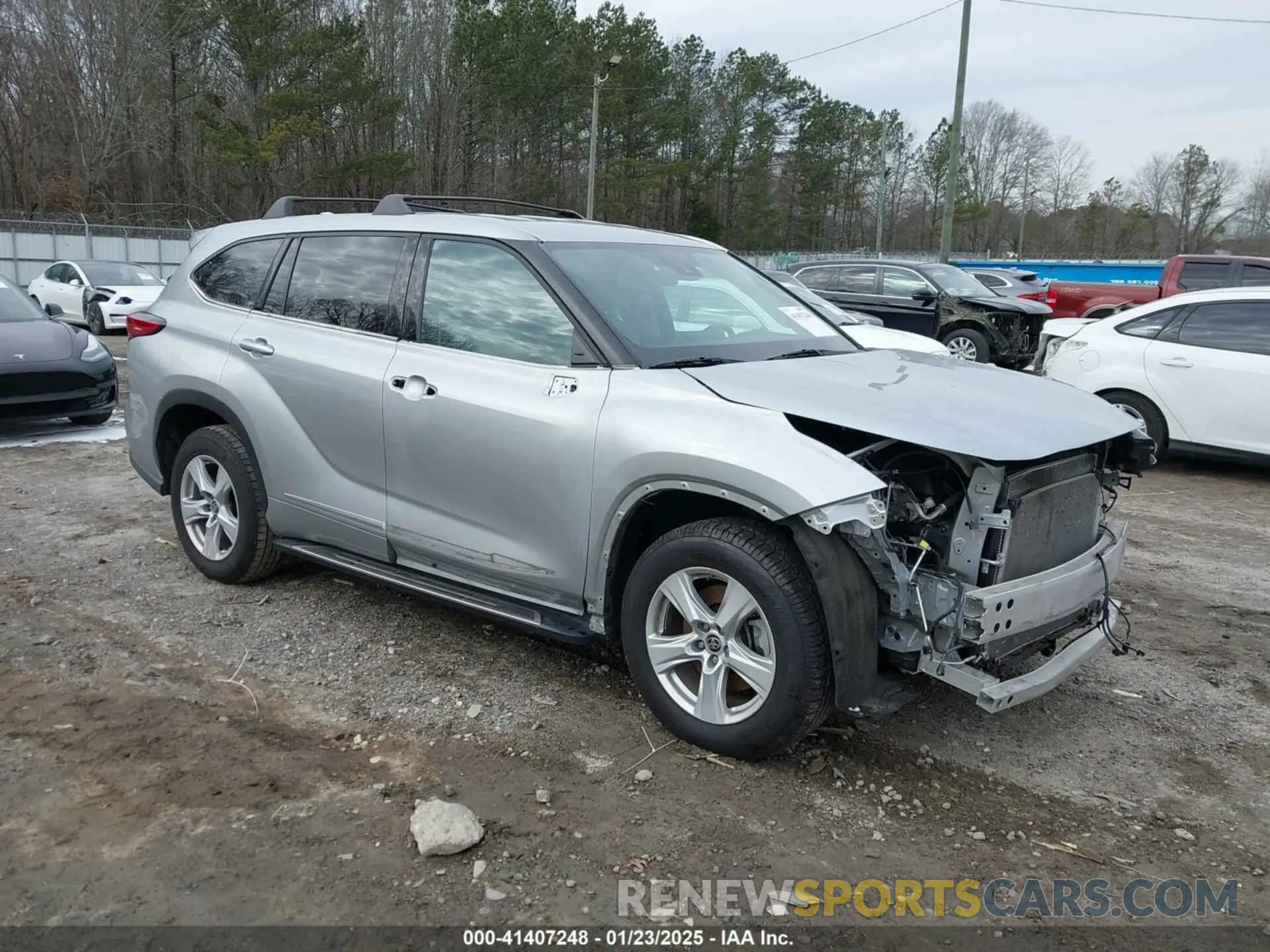 1 fotografías del automóvil dañado 5TDZZRAH9MS529942 TOYOTA HIGHLANDER 2021