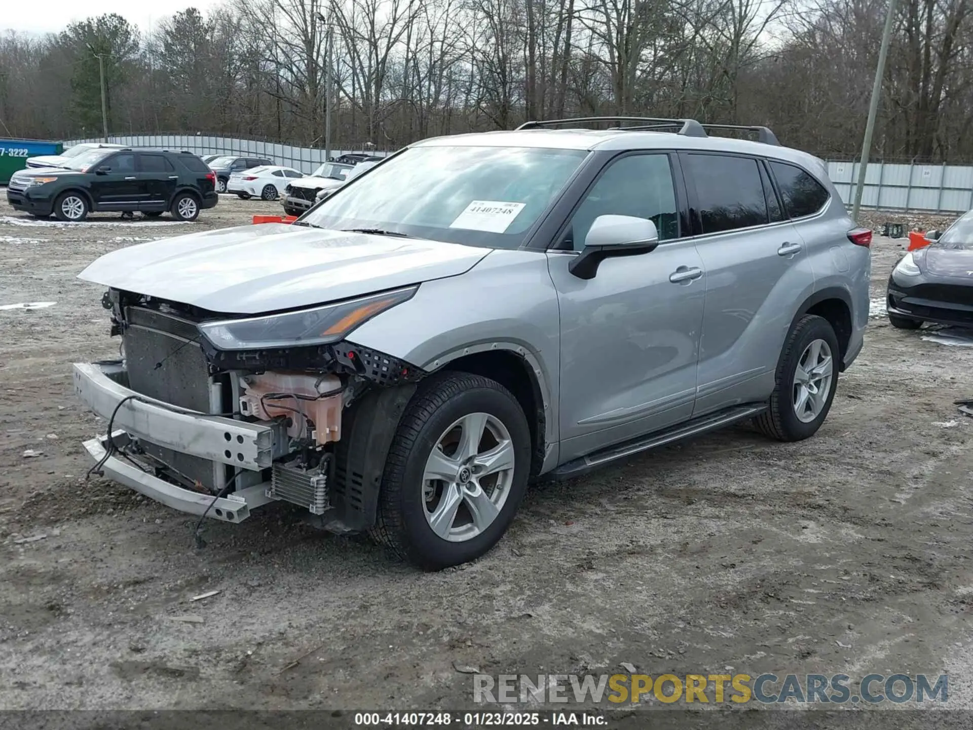 2 fotografías del automóvil dañado 5TDZZRAH9MS529942 TOYOTA HIGHLANDER 2021