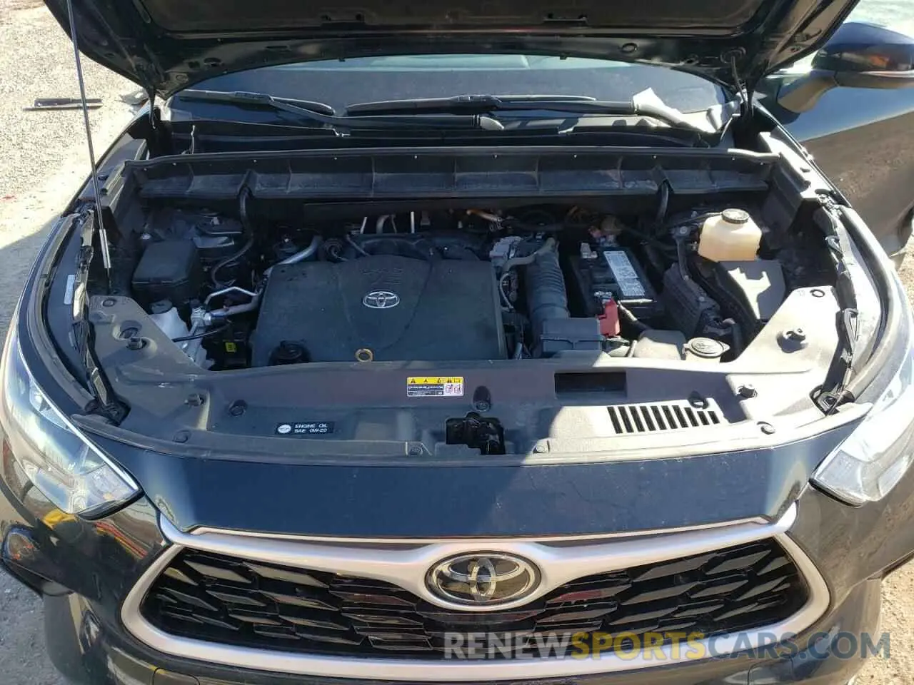 12 fotografías del automóvil dañado 5TDZZRAHXMS035122 TOYOTA HIGHLANDER 2021