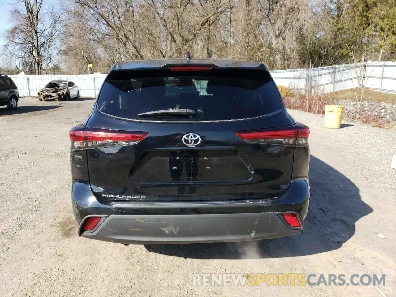 6 fotografías del automóvil dañado 5TDZZRAHXMS035122 TOYOTA HIGHLANDER 2021