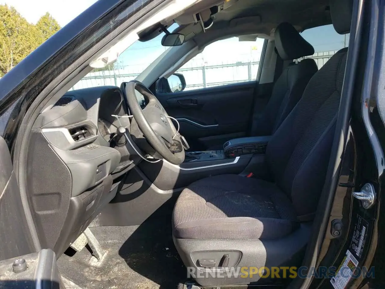 7 fotografías del automóvil dañado 5TDZZRAHXMS035122 TOYOTA HIGHLANDER 2021