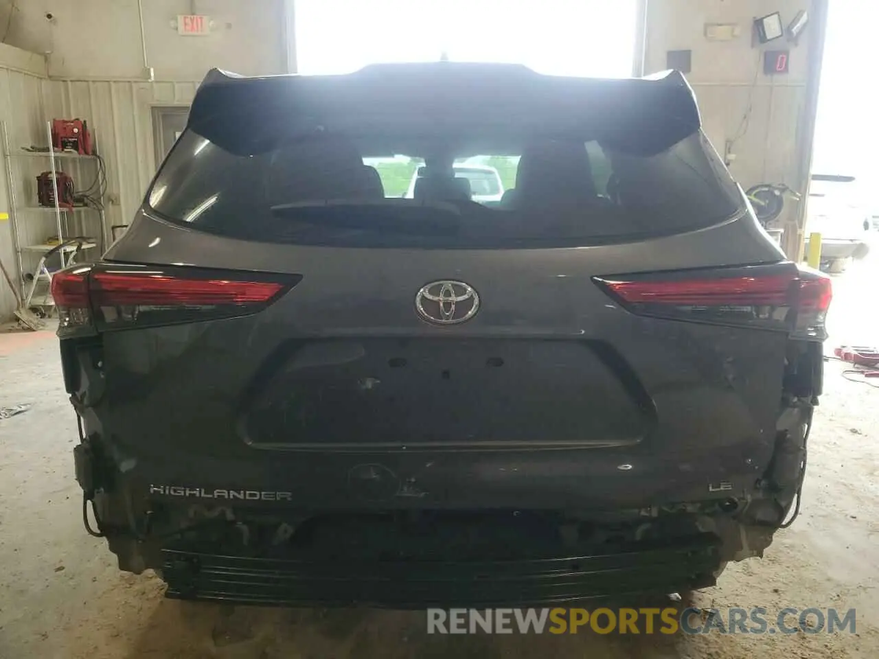 6 fotografías del automóvil dañado 5TDZZRAHXMS066838 TOYOTA HIGHLANDER 2021
