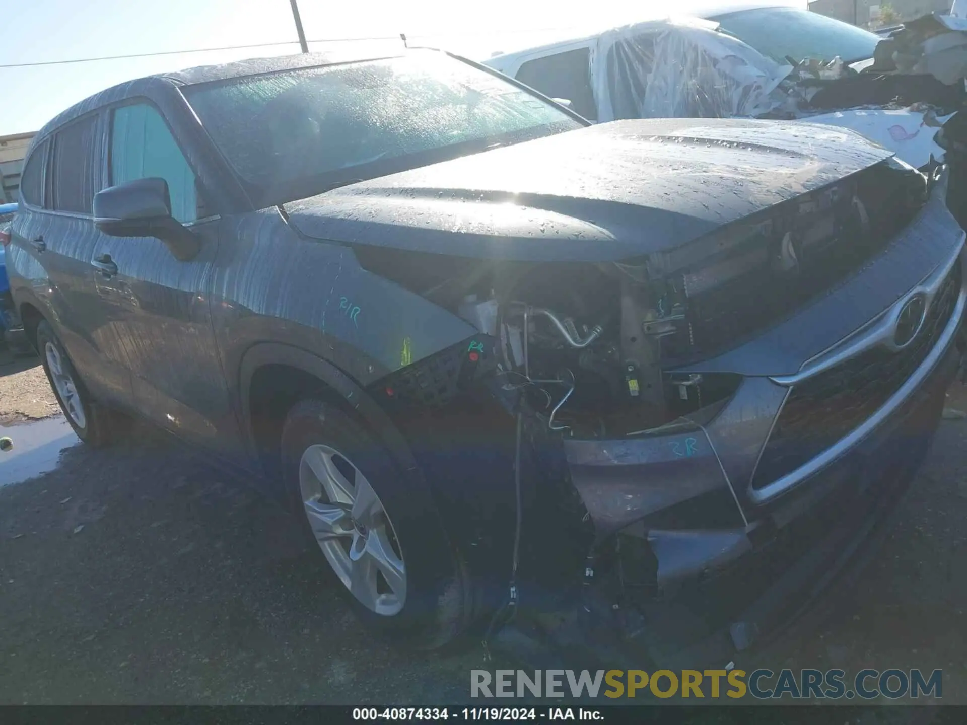 1 fotografías del automóvil dañado 5TDZZRAHXMS517086 TOYOTA HIGHLANDER 2021