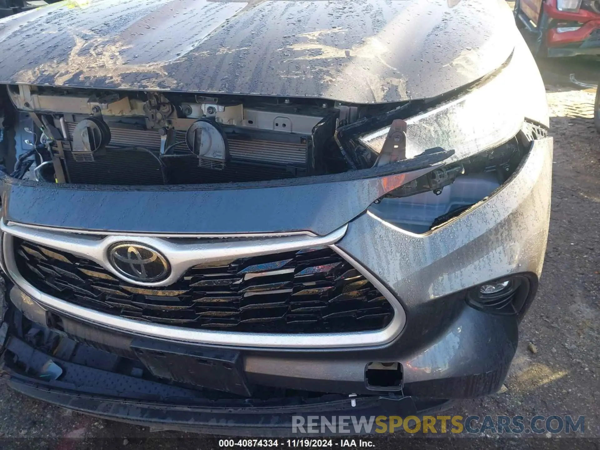 6 fotografías del automóvil dañado 5TDZZRAHXMS517086 TOYOTA HIGHLANDER 2021