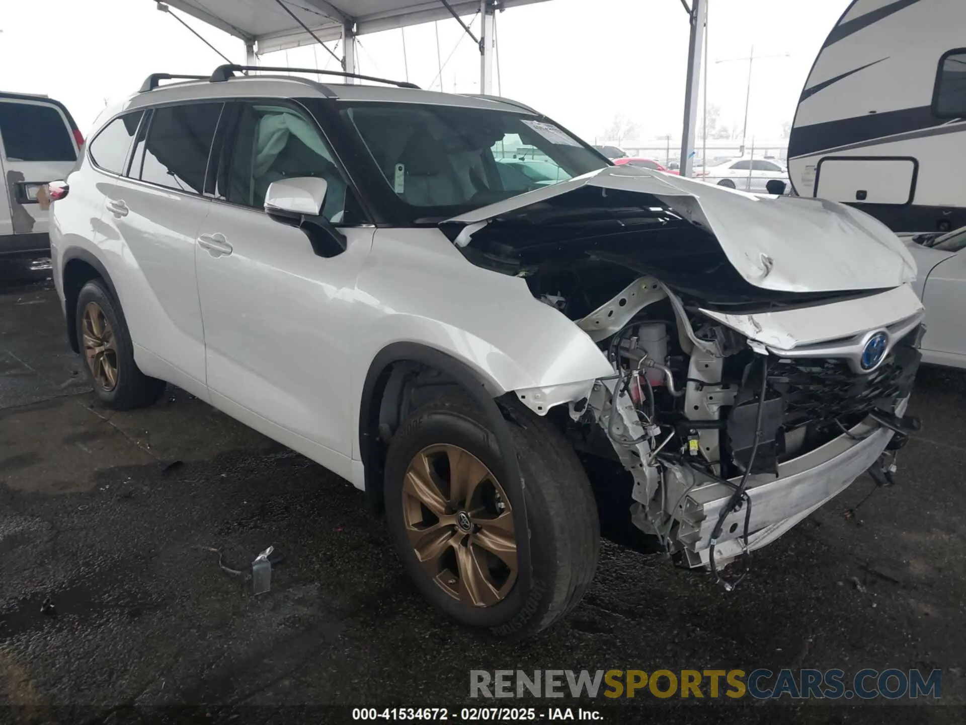1 fotografías del automóvil dañado 5TDAARAH3NS512317 TOYOTA HIGHLANDER 2022