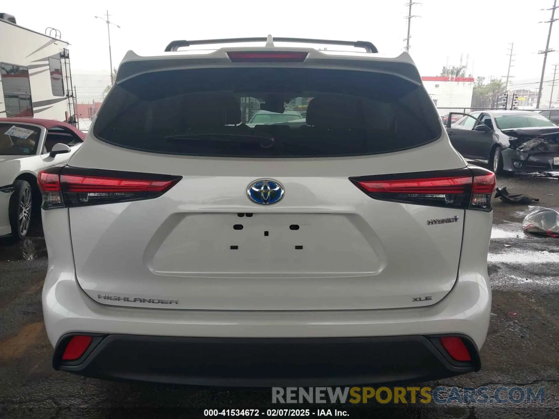 16 fotografías del automóvil dañado 5TDAARAH3NS512317 TOYOTA HIGHLANDER 2022
