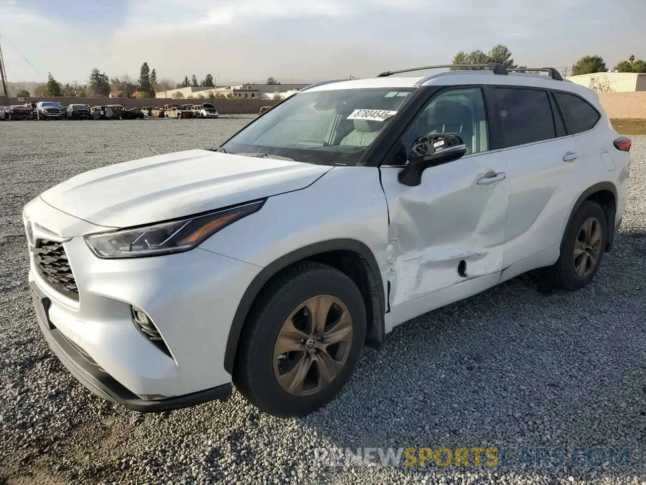 1 fotografías del automóvil dañado 5TDAARAH6NS514417 TOYOTA HIGHLANDER 2022