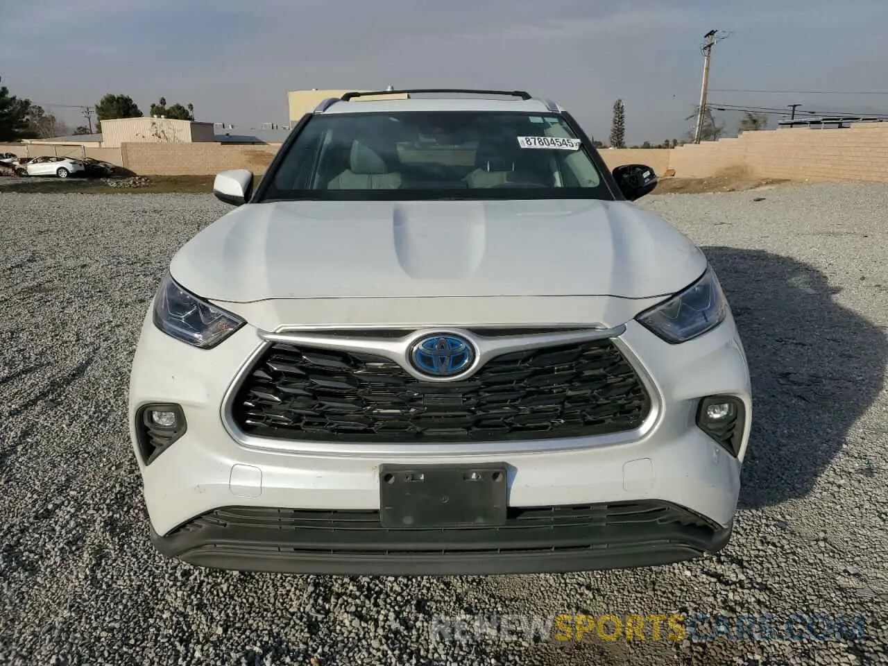 5 fotografías del automóvil dañado 5TDAARAH6NS514417 TOYOTA HIGHLANDER 2022