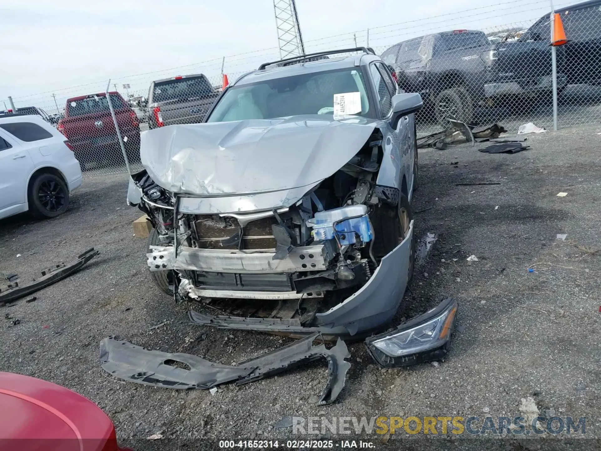 12 fotografías del automóvil dañado 5TDAARAH7NS509954 TOYOTA HIGHLANDER 2022