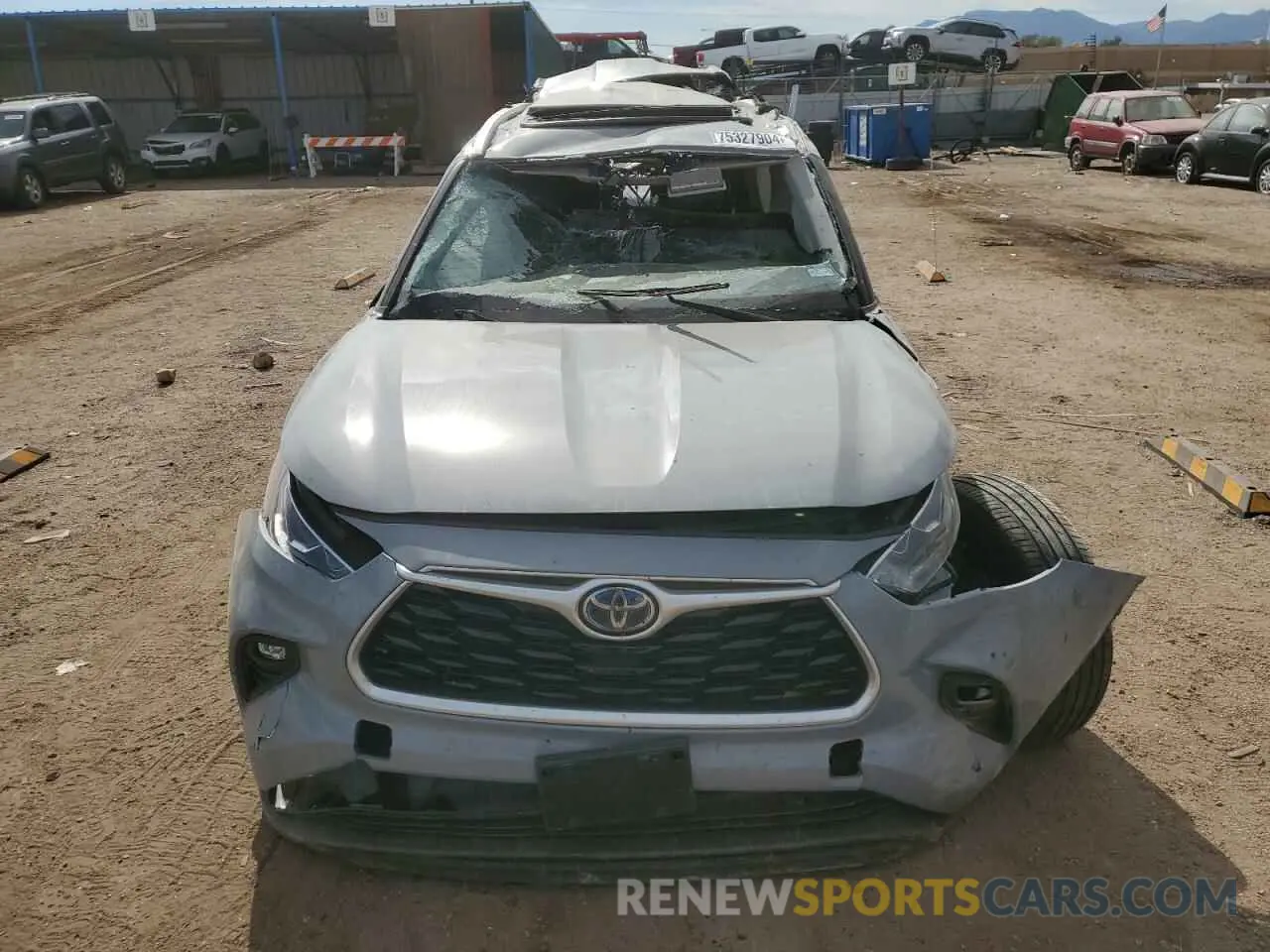 5 fotografías del automóvil dañado 5TDAARAH8NS512152 TOYOTA HIGHLANDER 2022