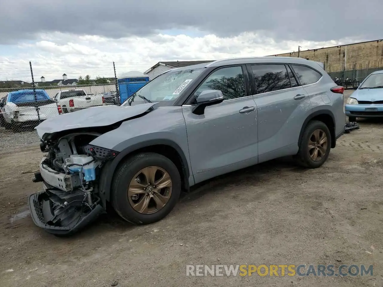 1 fotografías del automóvil dañado 5TDABRCH5NS541179 TOYOTA HIGHLANDER 2022