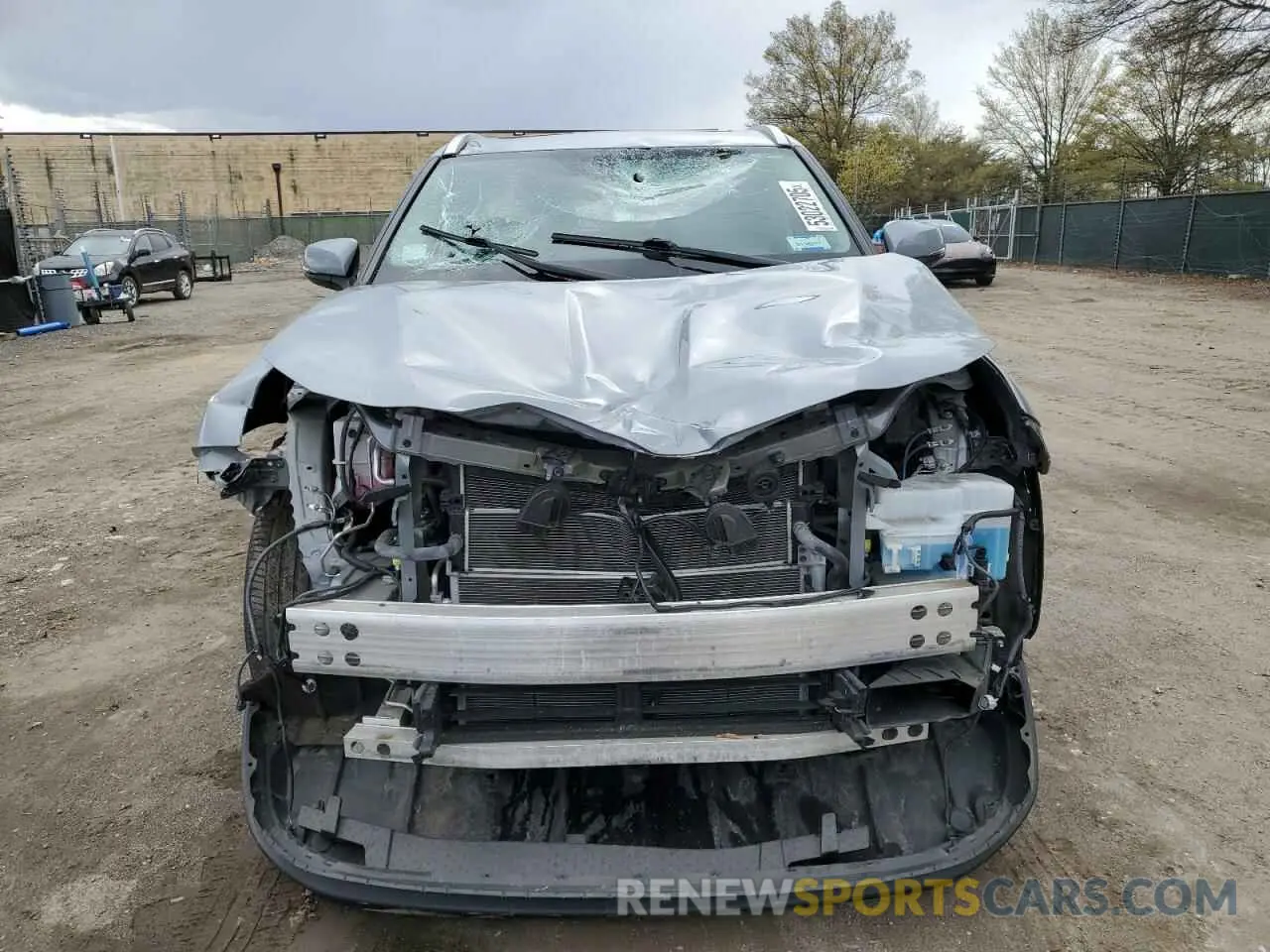 5 fotografías del automóvil dañado 5TDABRCH5NS541179 TOYOTA HIGHLANDER 2022