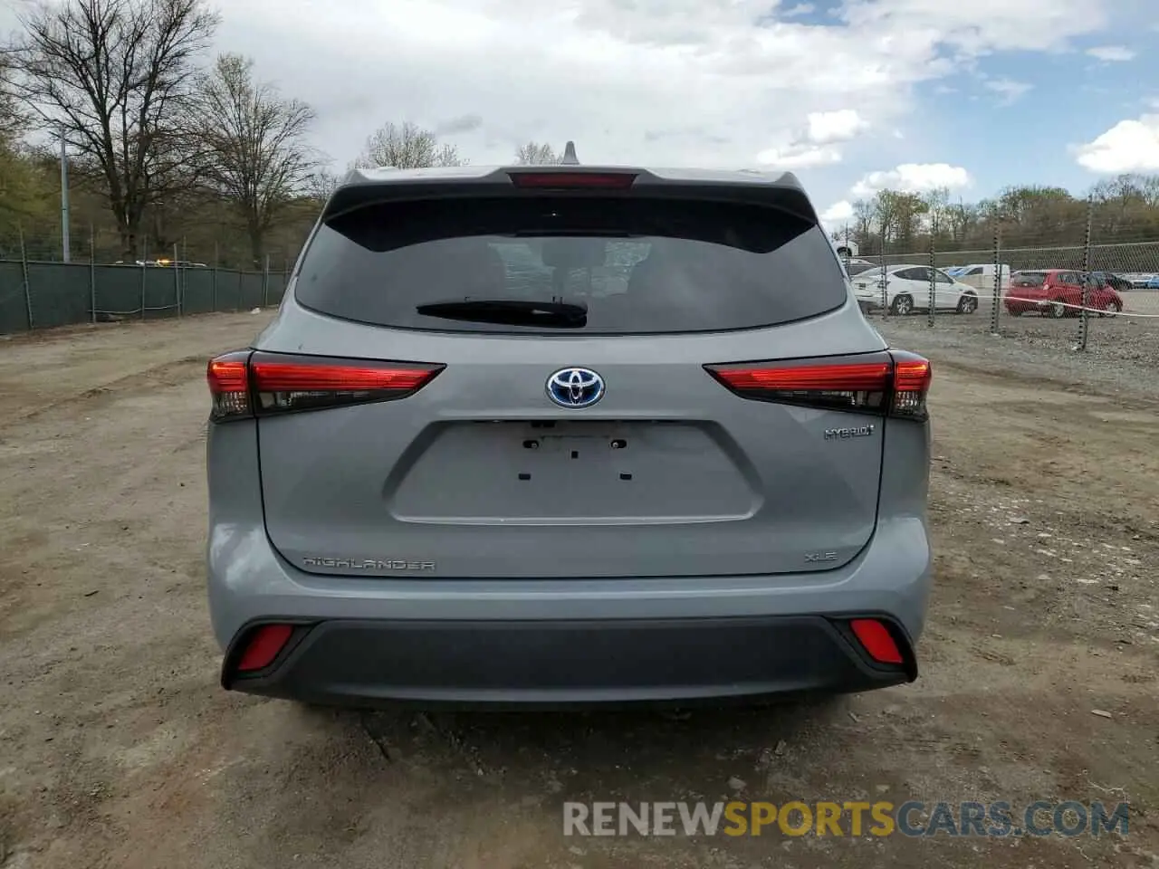 6 fotografías del automóvil dañado 5TDABRCH5NS541179 TOYOTA HIGHLANDER 2022