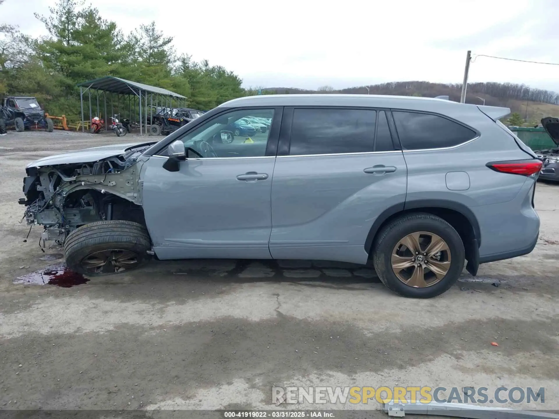 15 fotografías del automóvil dañado 5TDABRCH7NS537859 TOYOTA HIGHLANDER 2022