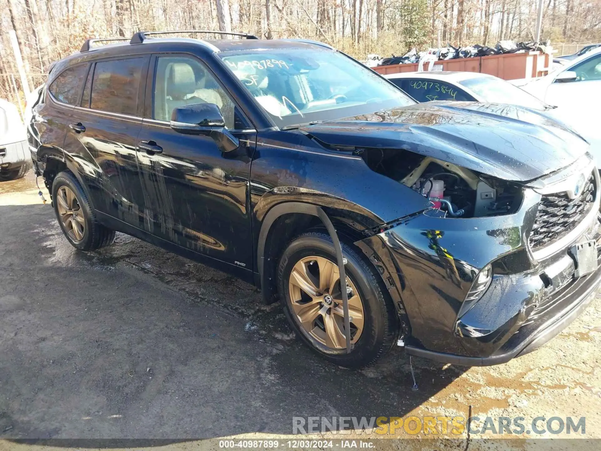 1 fotografías del automóvil dañado 5TDABRCHXNS562500 TOYOTA HIGHLANDER 2022