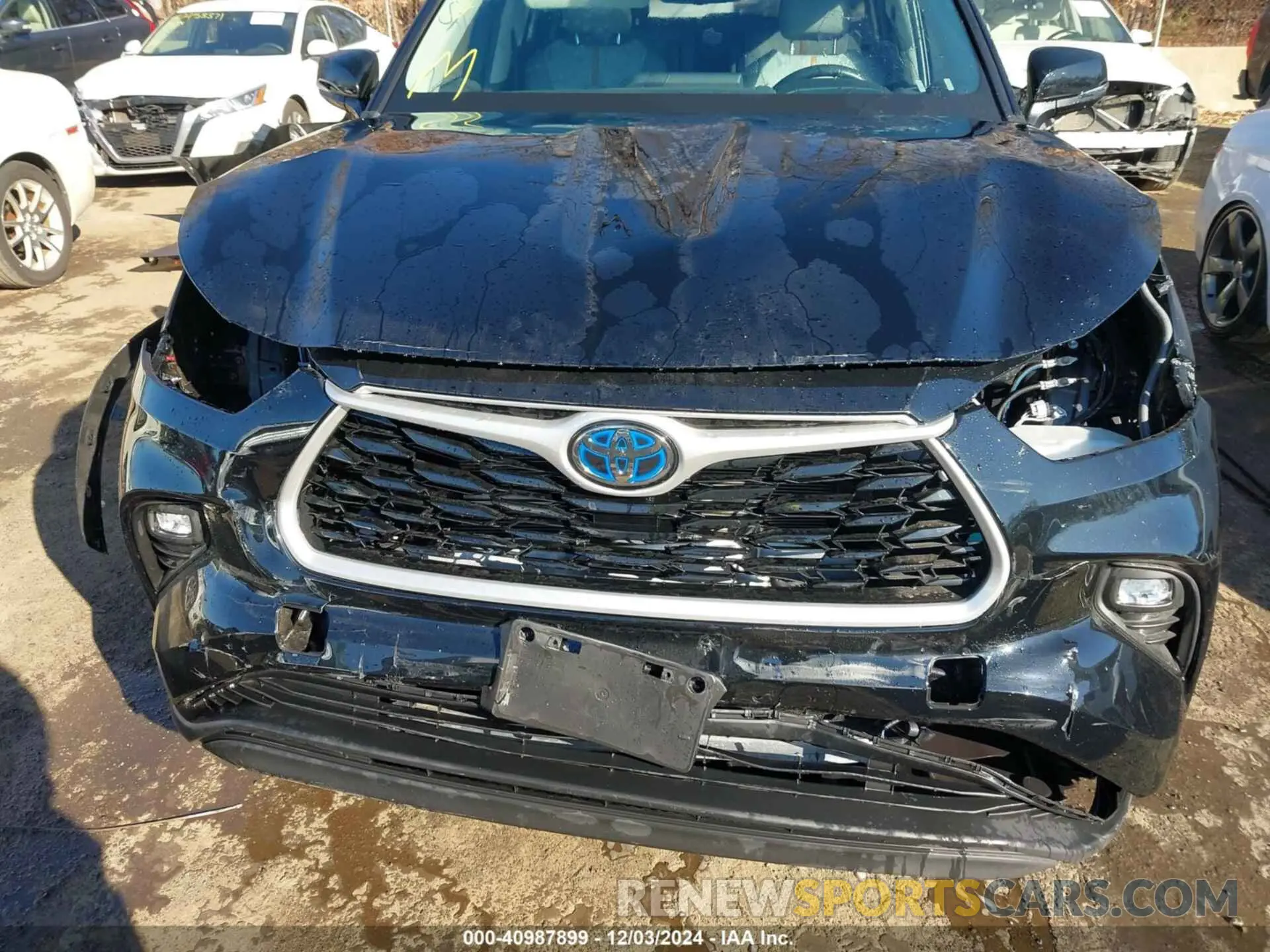 13 fotografías del automóvil dañado 5TDABRCHXNS562500 TOYOTA HIGHLANDER 2022