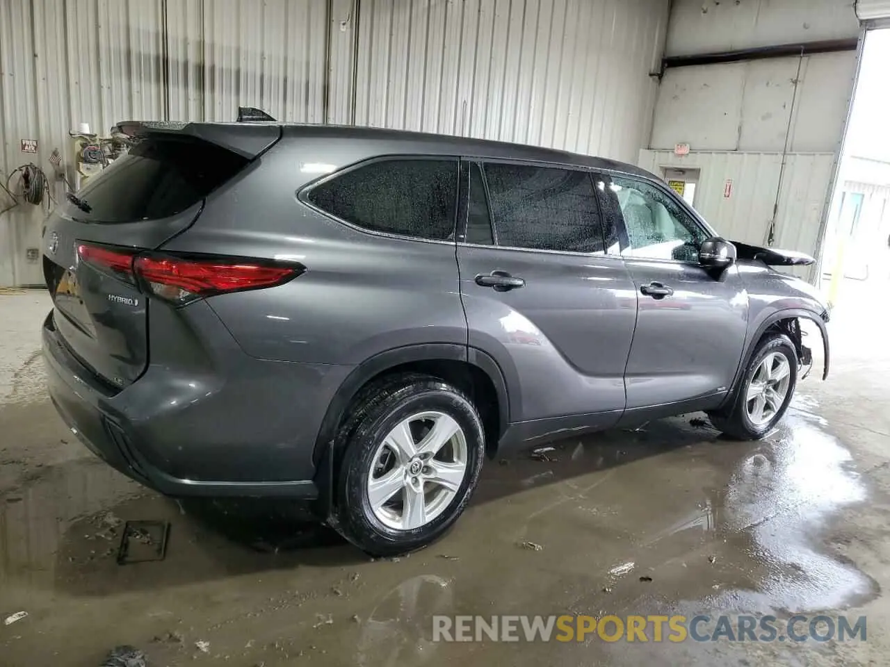 3 fotografías del automóvil dañado 5TDBBRCH7NS560529 TOYOTA HIGHLANDER 2022