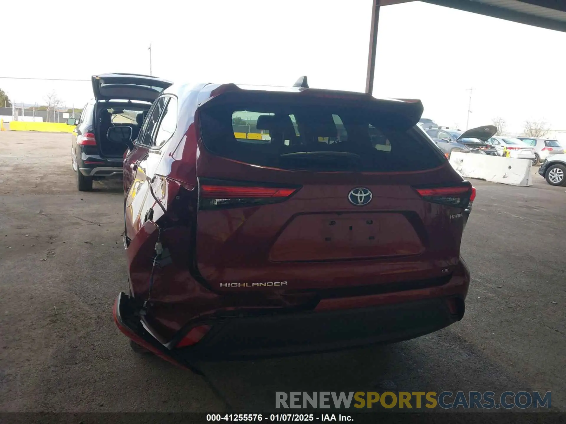 6 fotografías del automóvil dañado 5TDBBRCH9NS561553 TOYOTA HIGHLANDER 2022