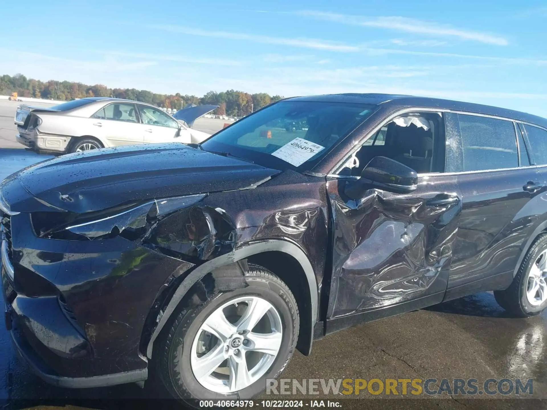 6 fotografías del automóvil dañado 5TDBZRBH0NS199142 TOYOTA HIGHLANDER 2022