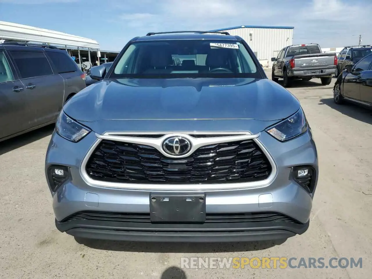 5 fotografías del automóvil dañado 5TDBZRBH0NS213346 TOYOTA HIGHLANDER 2022