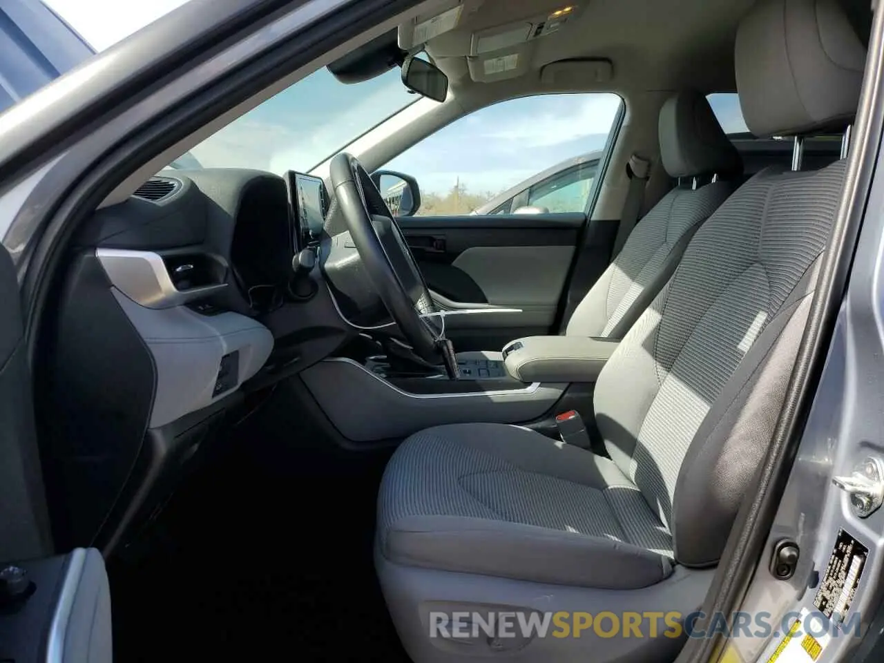 7 fotografías del automóvil dañado 5TDBZRBH0NS213346 TOYOTA HIGHLANDER 2022