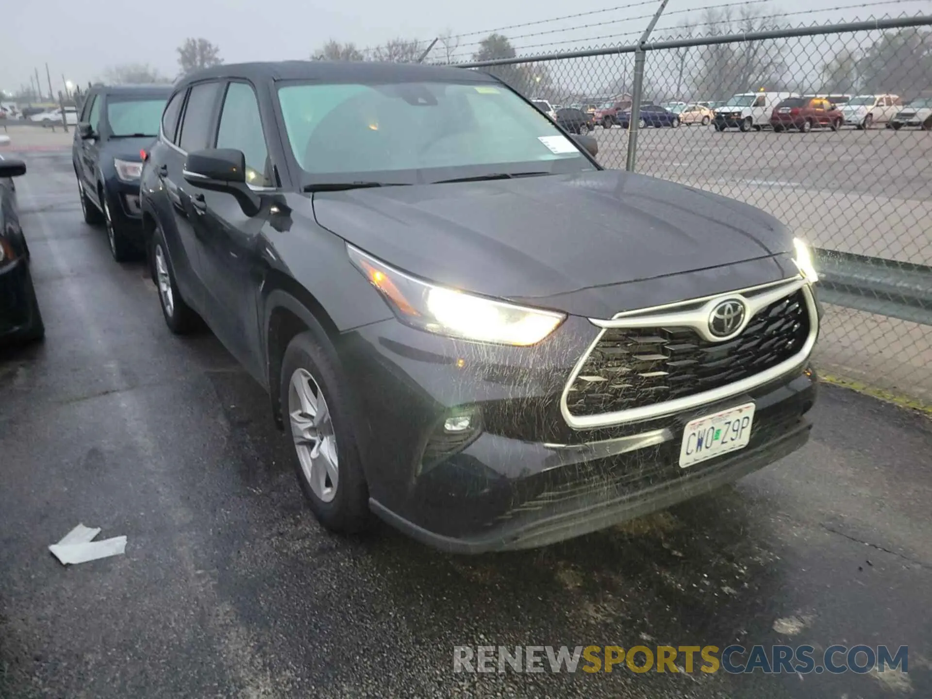 5 fotografías del automóvil dañado 5TDBZRBH2NS184593 TOYOTA HIGHLANDER 2022