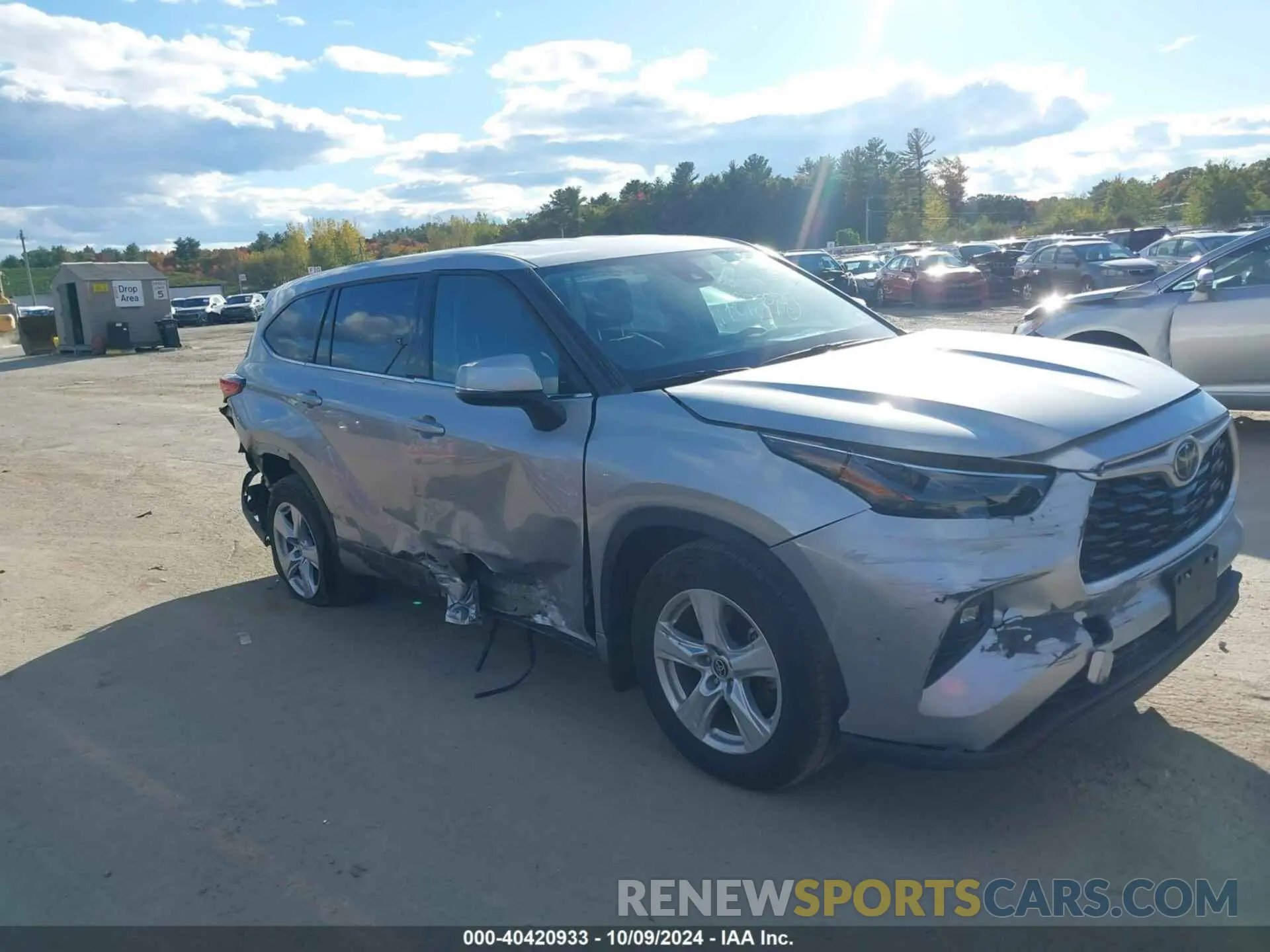 1 fotografías del automóvil dañado 5TDBZRBH2NS578630 TOYOTA HIGHLANDER 2022