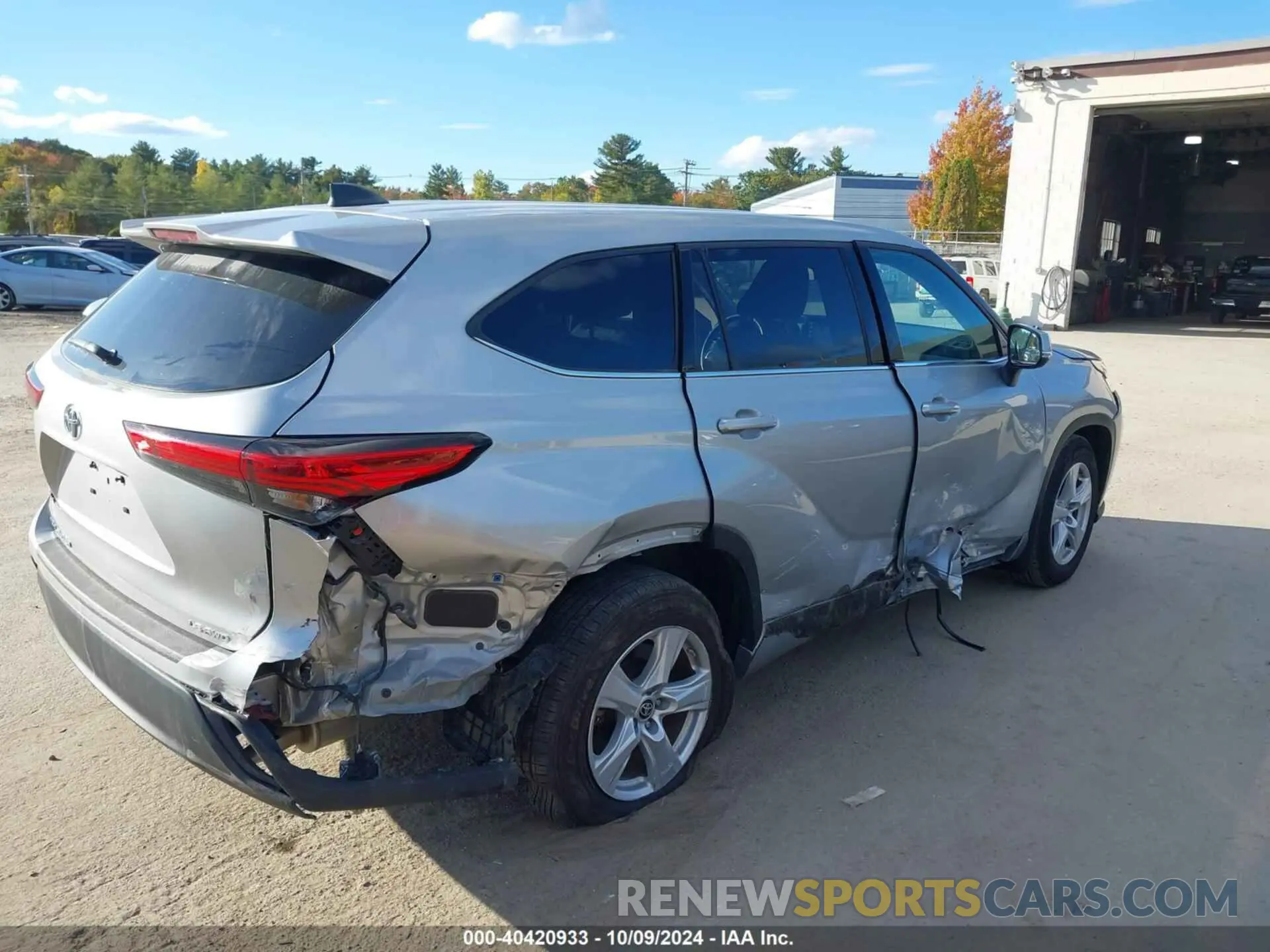 6 fotografías del automóvil dañado 5TDBZRBH2NS578630 TOYOTA HIGHLANDER 2022