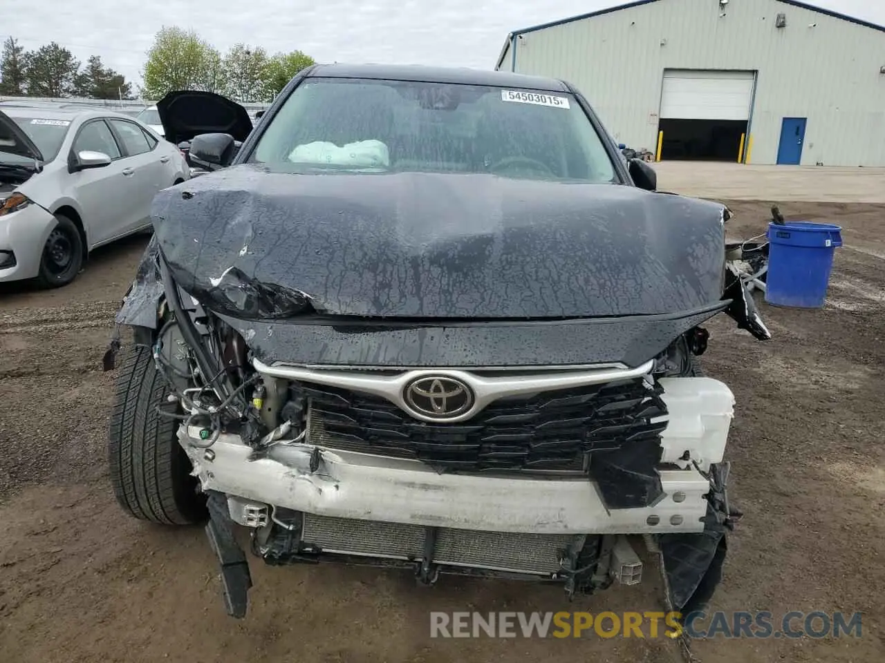 5 fotografías del automóvil dañado 5TDBZRBH3NS204463 TOYOTA HIGHLANDER 2022