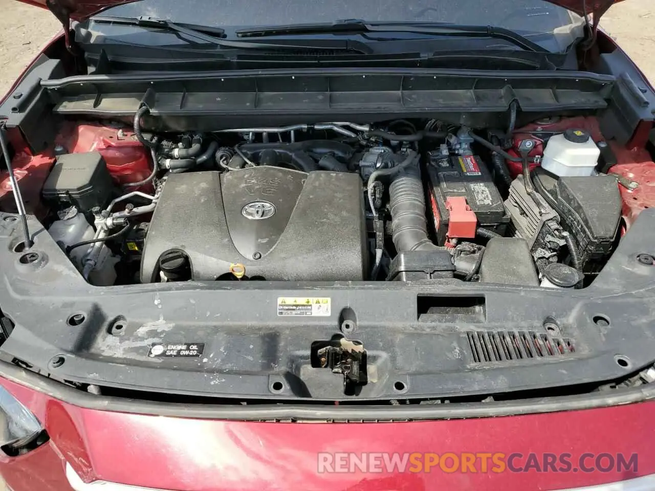 12 fotografías del automóvil dañado 5TDBZRBH5NS173281 TOYOTA HIGHLANDER 2022
