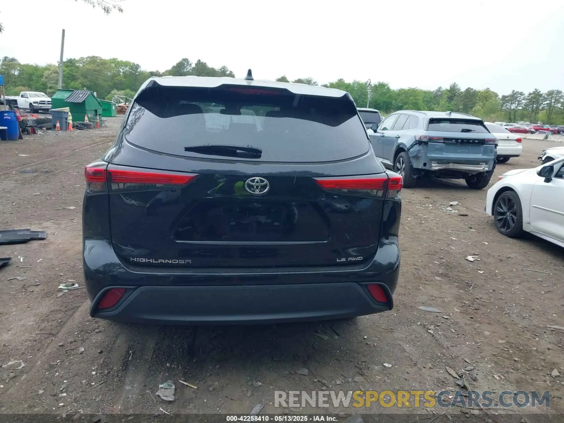 16 fotografías del automóvil dañado 5TDBZRBH6NS194608 TOYOTA HIGHLANDER 2022