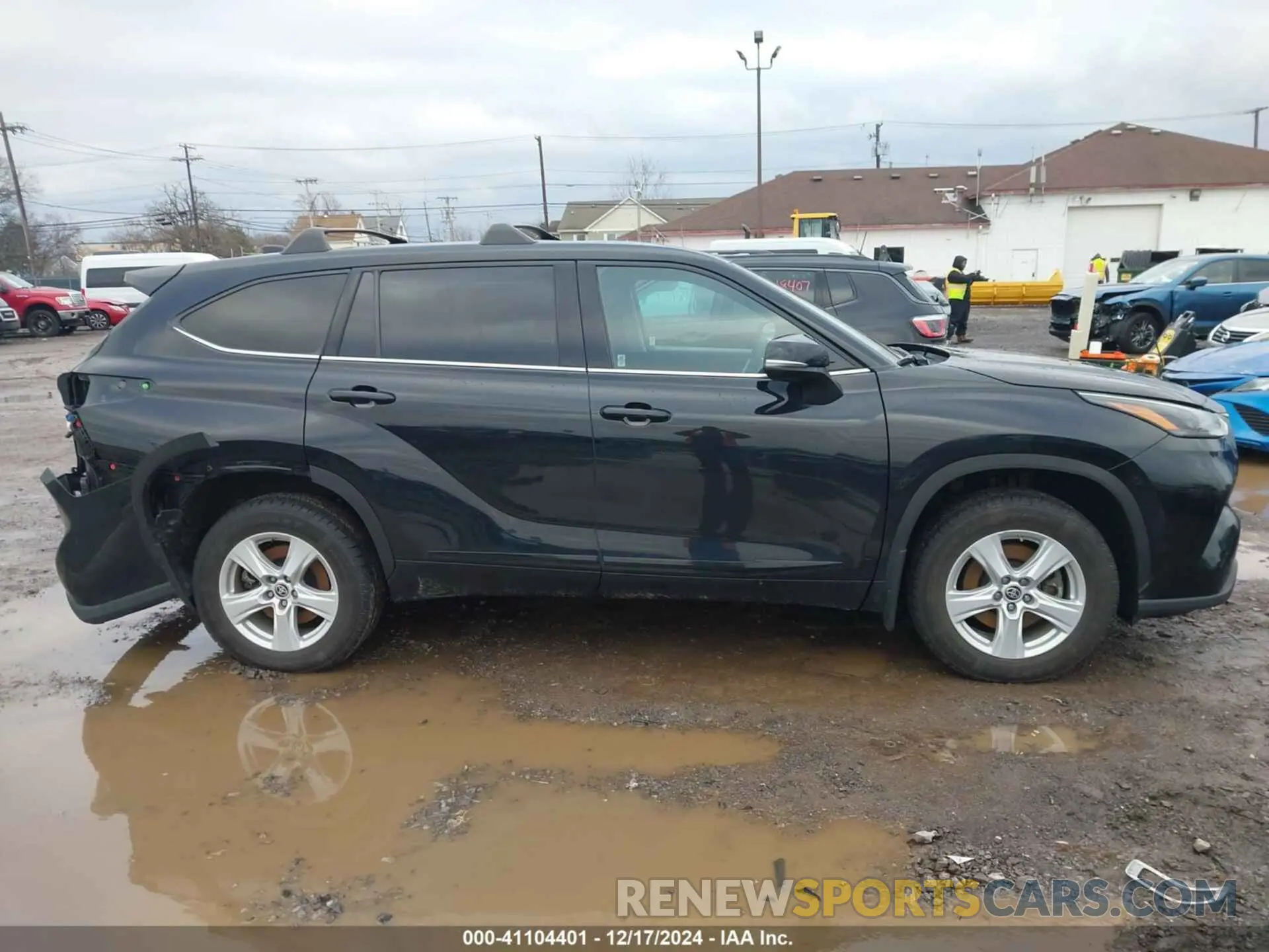 12 fotografías del automóvil dañado 5TDBZRBH6NS595396 TOYOTA HIGHLANDER 2022