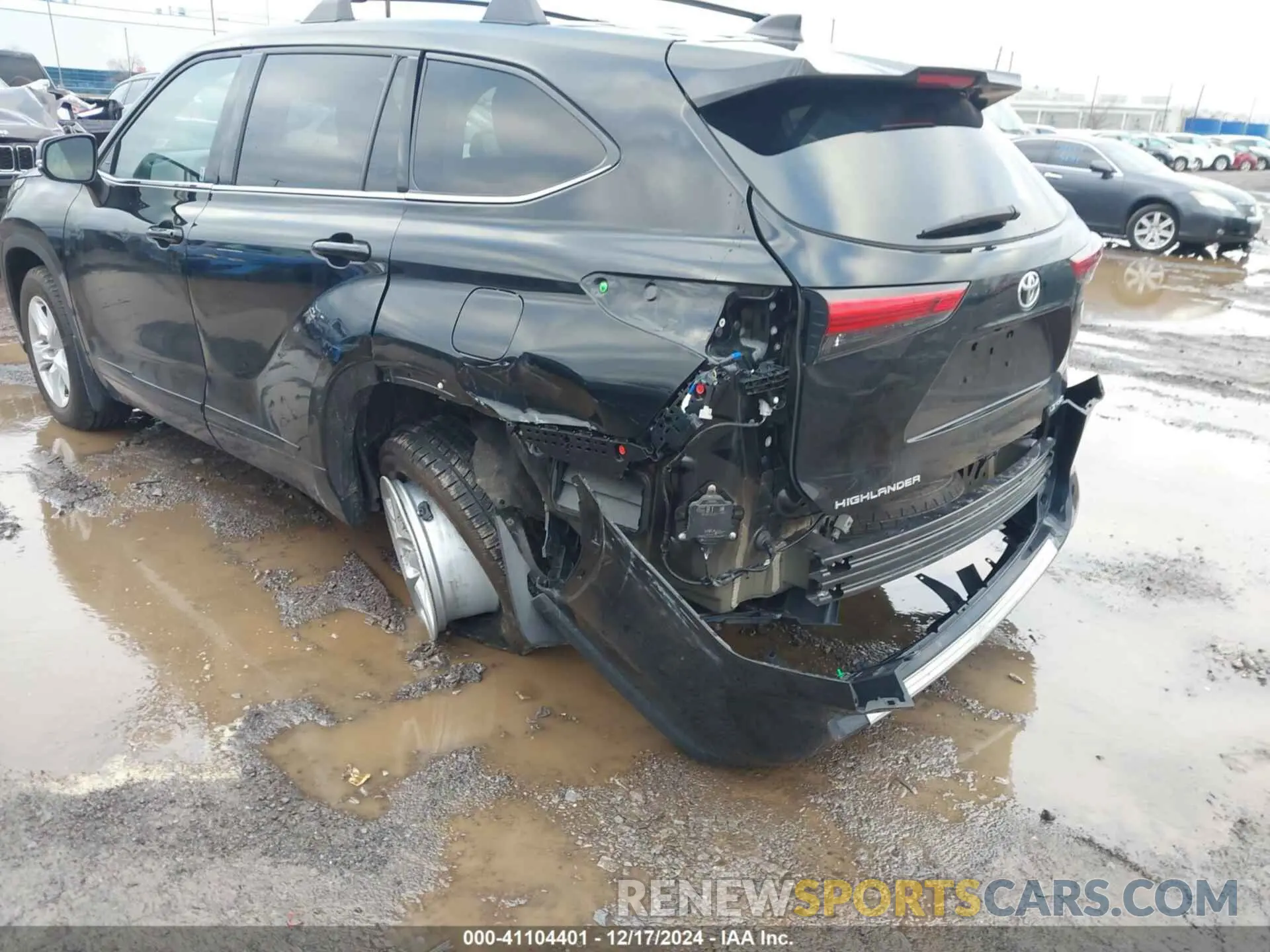 6 fotografías del automóvil dañado 5TDBZRBH6NS595396 TOYOTA HIGHLANDER 2022