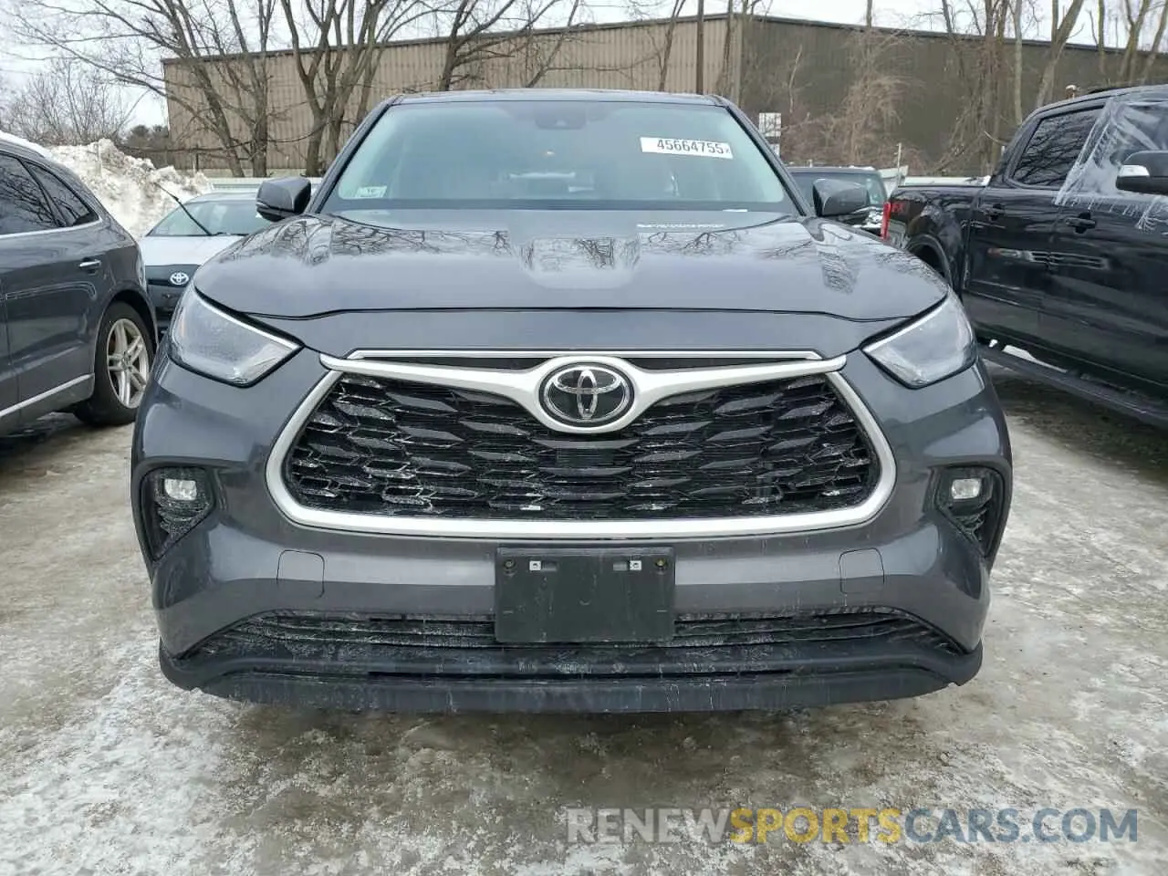 5 fotografías del automóvil dañado 5TDBZRBH8NS161951 TOYOTA HIGHLANDER 2022