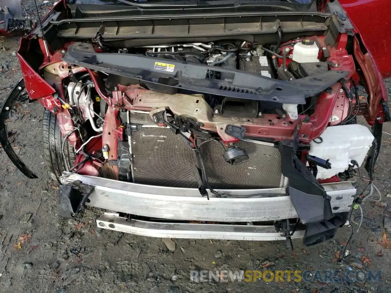 12 fotografías del automóvil dañado 5TDBZRBH8NS192620 TOYOTA HIGHLANDER 2022