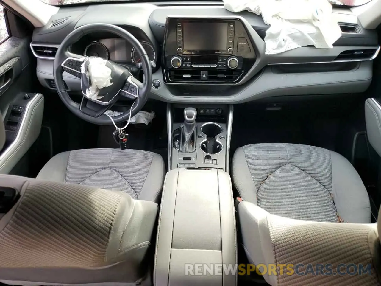 8 fotografías del automóvil dañado 5TDBZRBH8NS192620 TOYOTA HIGHLANDER 2022