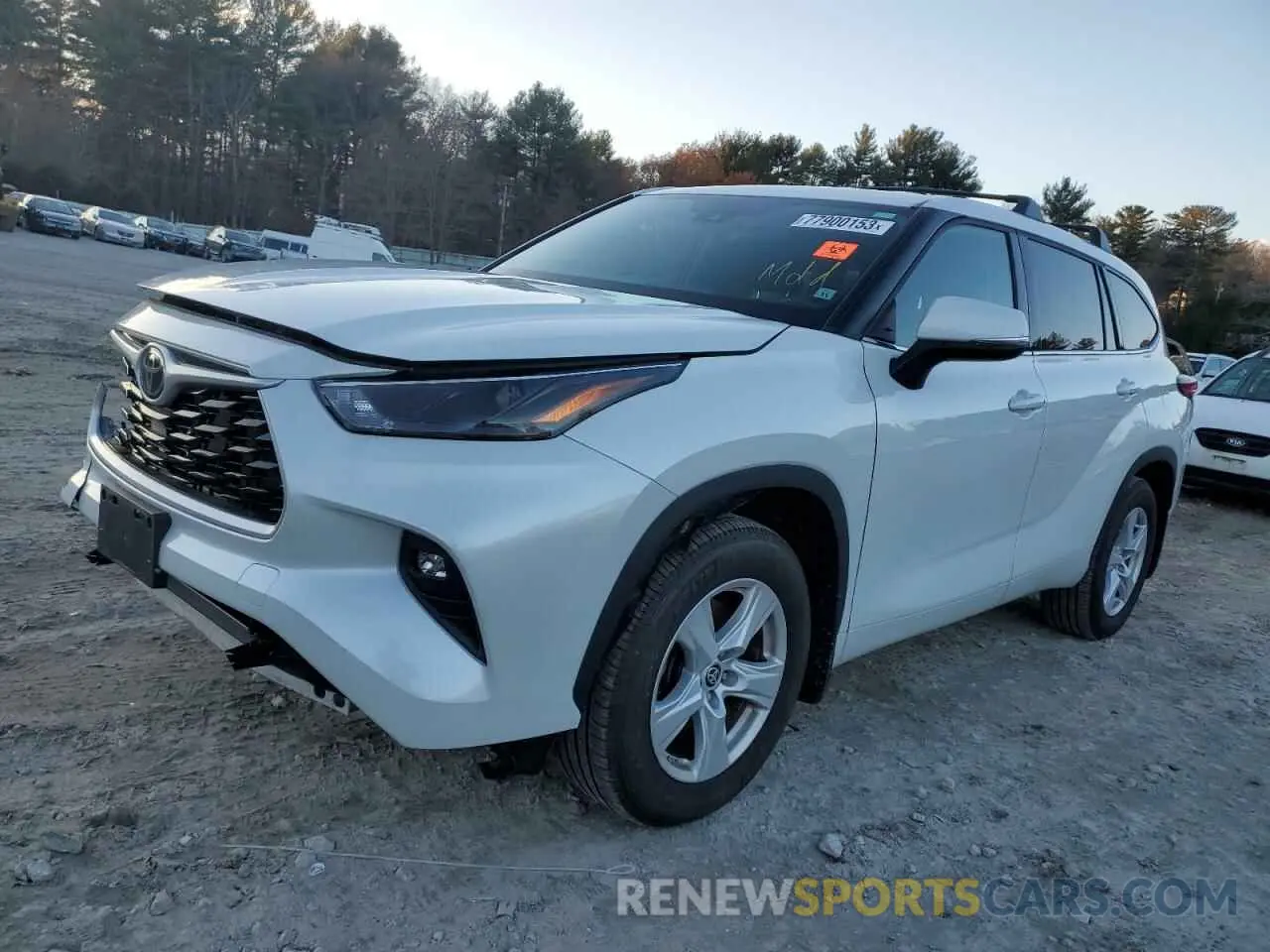 1 fotografías del automóvil dañado 5TDBZRBH8NS242223 TOYOTA HIGHLANDER 2022