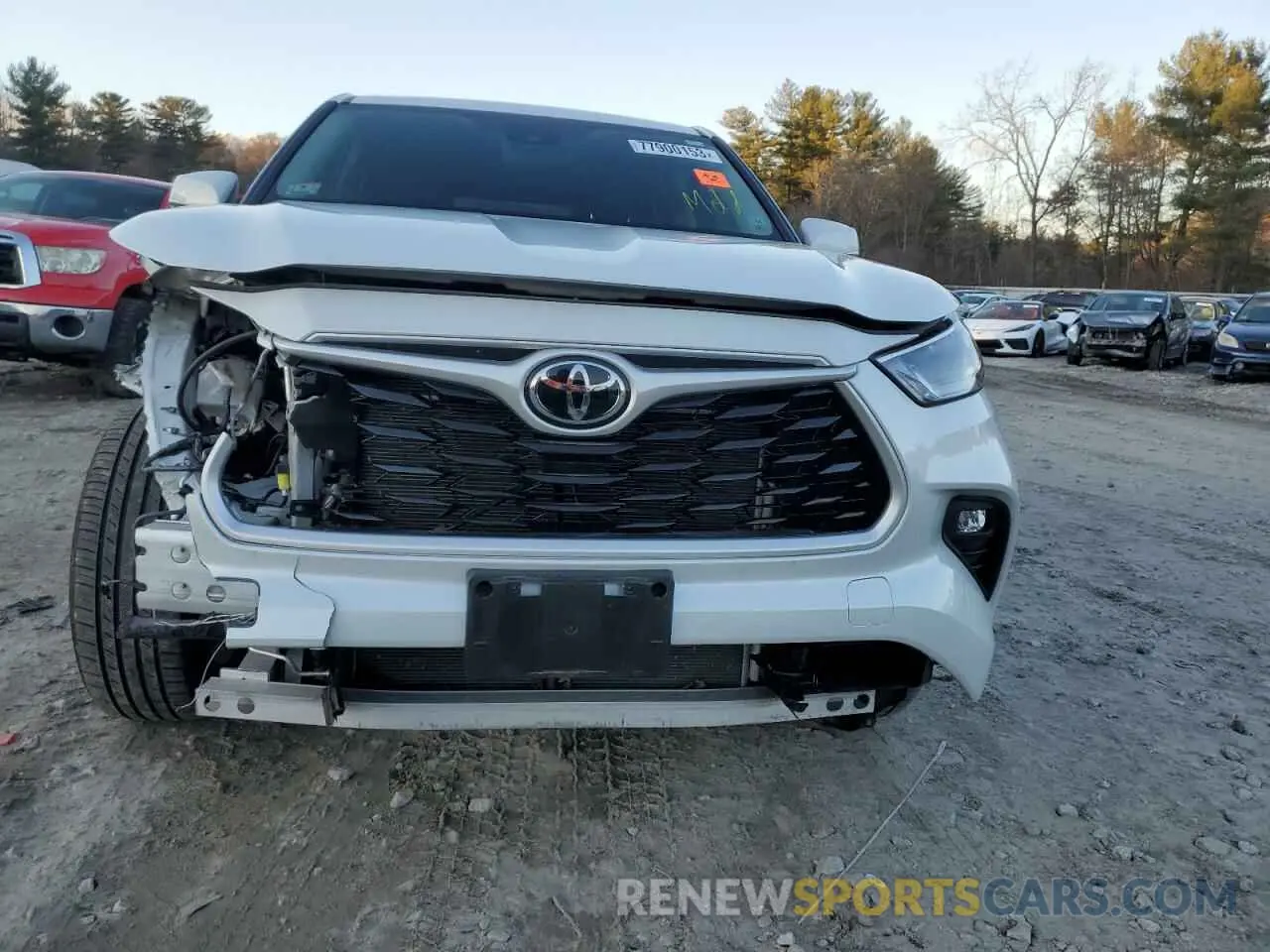 5 fotografías del automóvil dañado 5TDBZRBH8NS242223 TOYOTA HIGHLANDER 2022