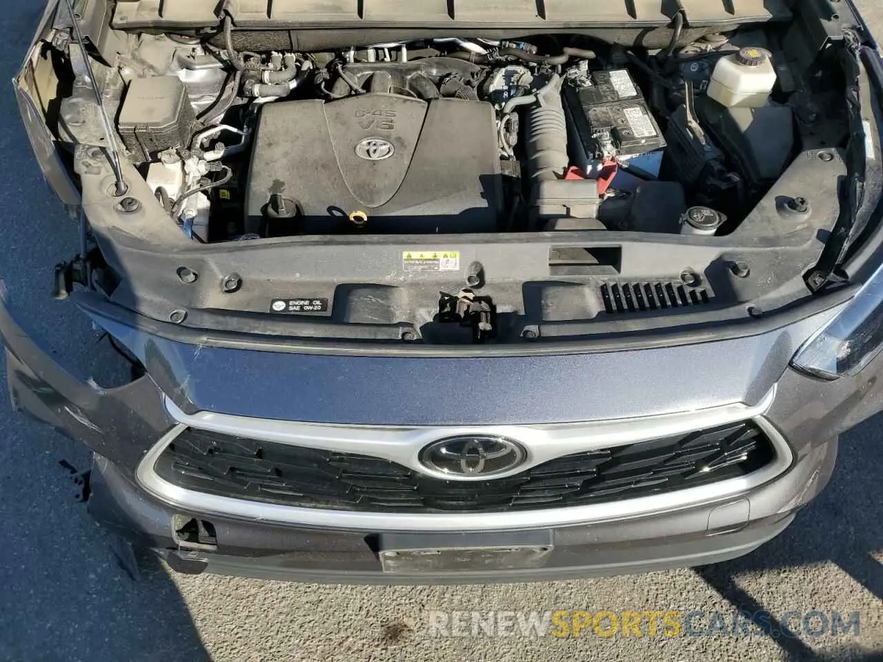 12 fotografías del automóvil dañado 5TDBZRBHXNS561767 TOYOTA HIGHLANDER 2022
