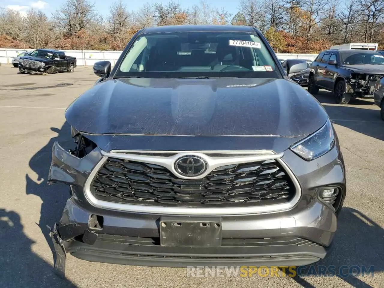 5 fotografías del automóvil dañado 5TDBZRBHXNS561767 TOYOTA HIGHLANDER 2022